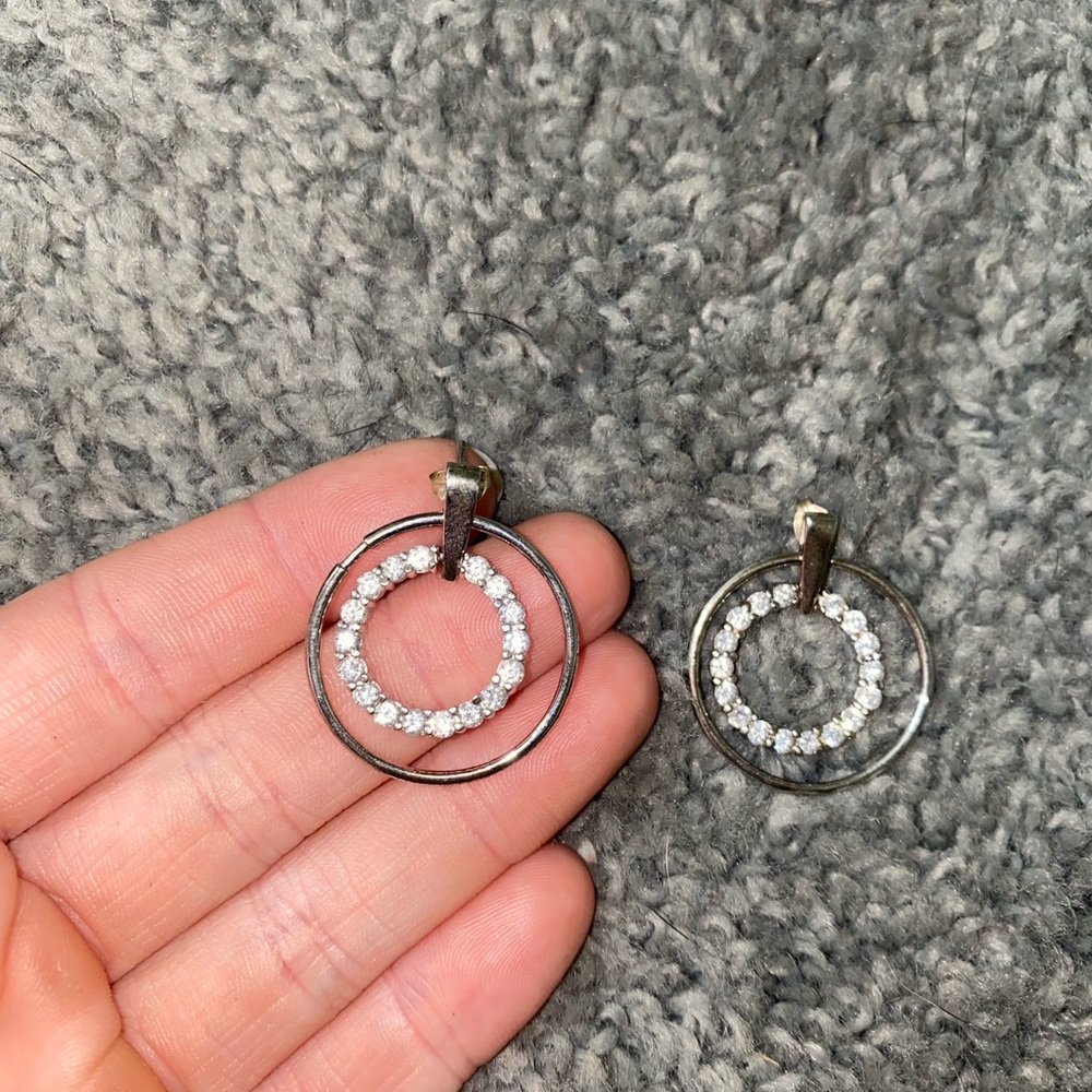 Vintage Sterling Silver Dangle Earrings MCM